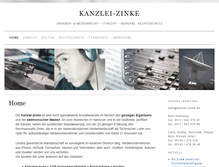 Tablet Screenshot of kanzlei-zinke.de